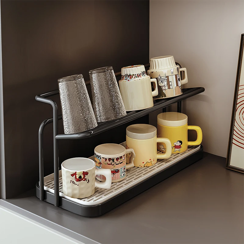 Double Layer Cup Rack Desktop Tea Set Water Cup Storage Holder Drainage Tabletop Coffee Cup Tray Kitchen Bathroom Organizer
Double Layer Cup Rack Desktop Tea Set Water Cup Storage Holder Drainage Tabletop Coffee Cup Tray Kitchen Bathroom Organizer