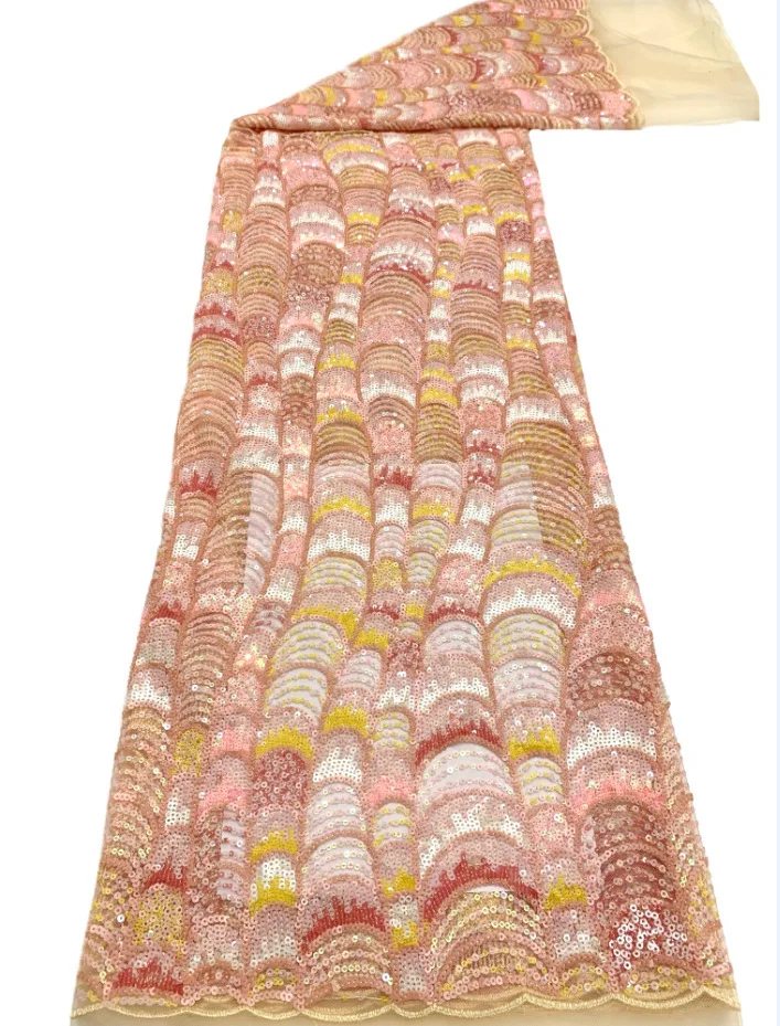 New mermaid princess iridescent layered sequin embroidered mesh-like fabric for high-end wedding dresses, evening gowns
New mermaid princess iridescent layered sequin embroidered mesh-like fabric for high-end wedding dresses, evening gowns