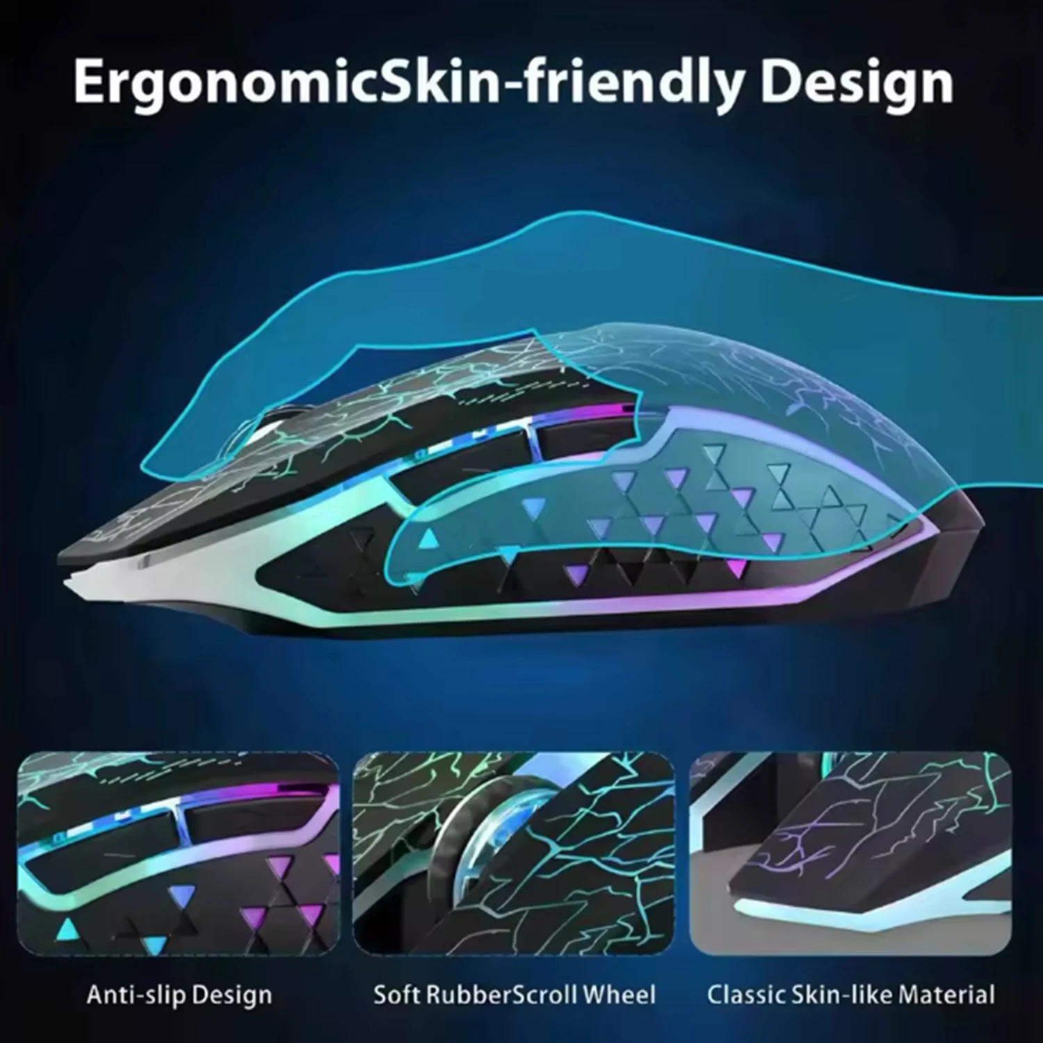 Wireless Mouse Bluetooth 2.4G Dual-mode Rechargeable Mouse RGB Backlight E-Sports 800-1200-1600 DPI Mice for PC Laptop Macbook
Wireless Mouse Bluetooth 2.4G Dual-mode Rechargeable Mouse RGB Backlight E-Sports 800-1200-1600 DPI Mice for PC Laptop Macbook