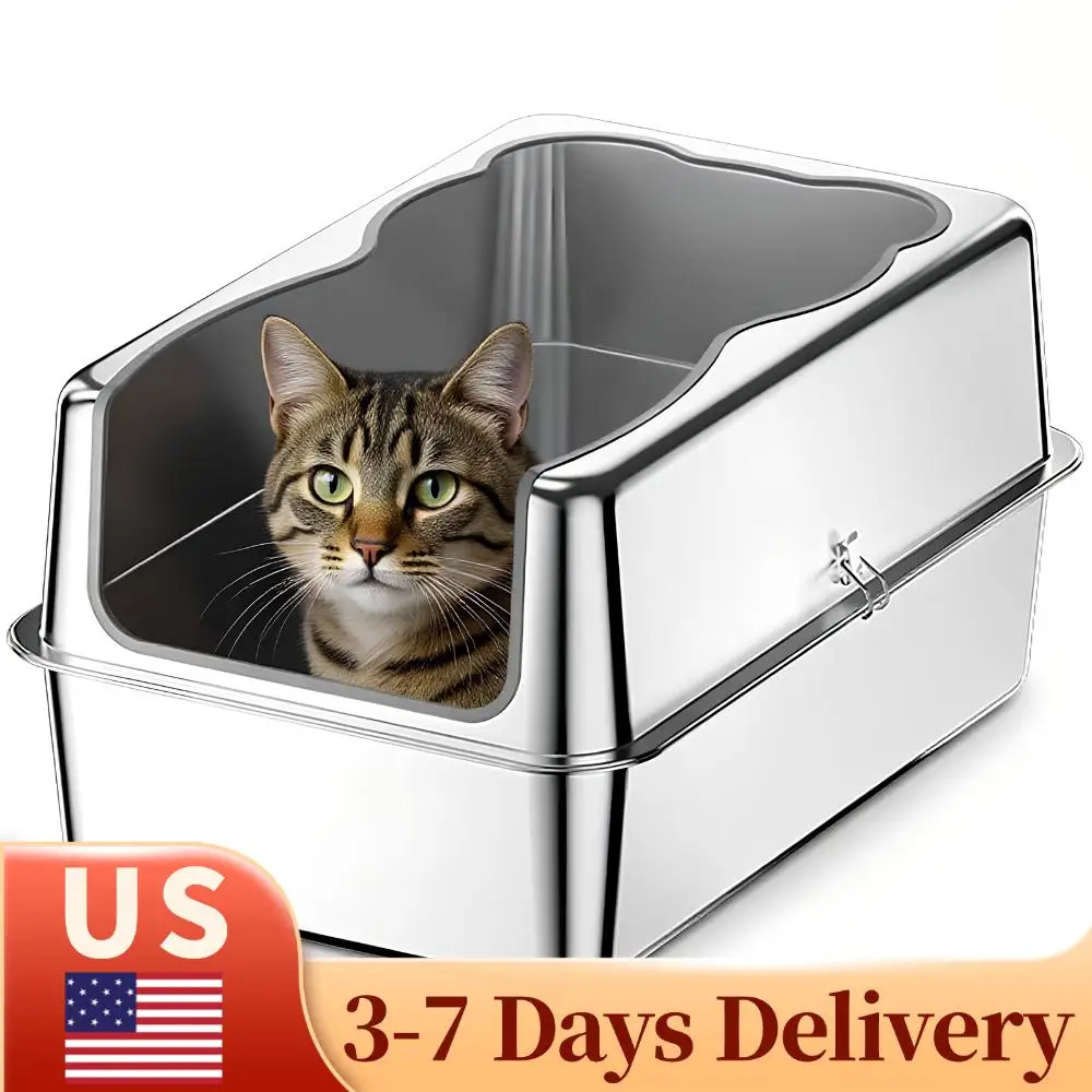 Очень большой металлический лоток для кошек с верхним входом и крышкой, предотвращающий утечку мочи, металлический лоток с верхним выходом для больших кошек и нескольких кошек
Очень большой металлический лоток для кошек с верхним входом и крышкой, предотвращающий утечку мочи, металлический лоток с верхним выходом для больших кошек и нескольких кошек