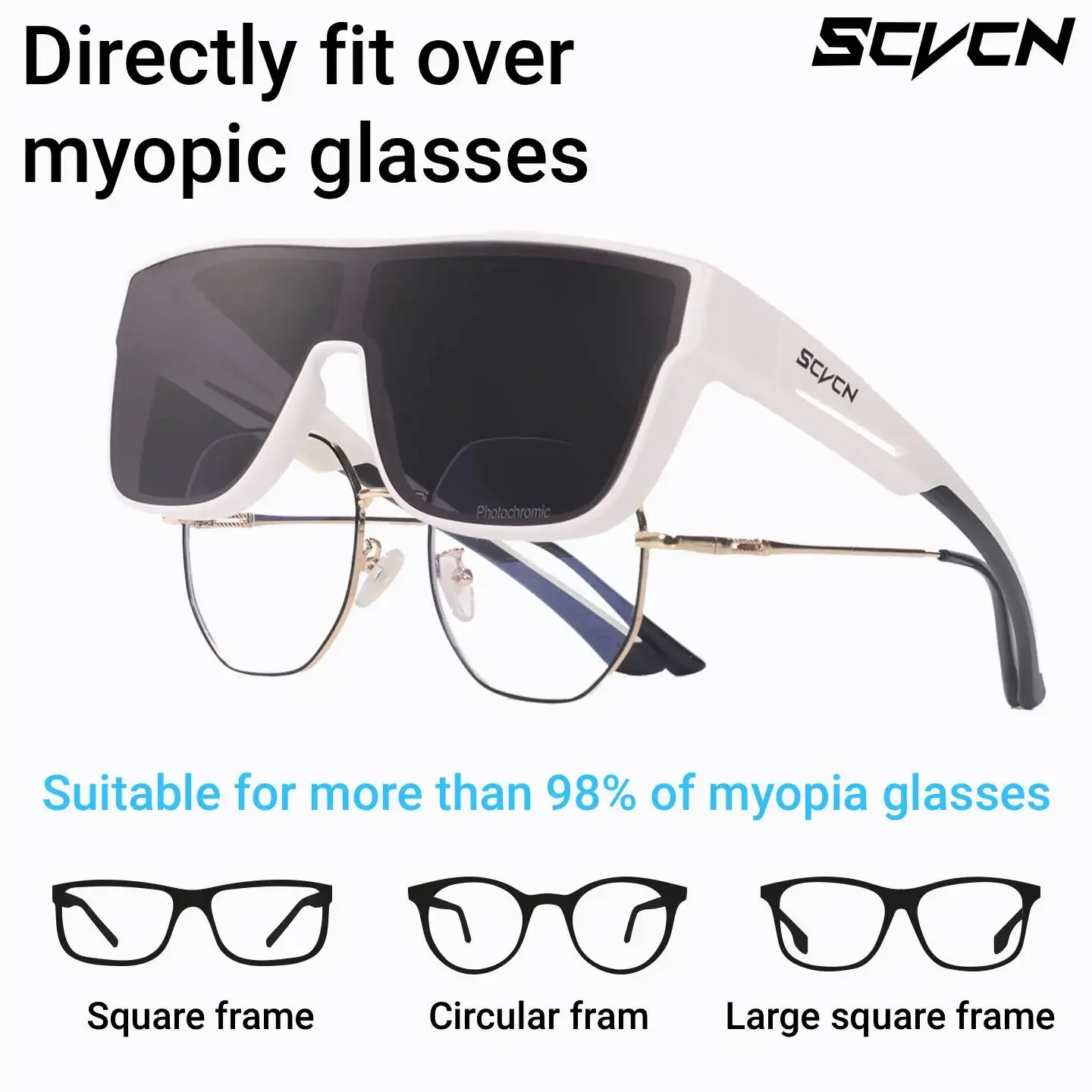 Scvcn Fit Over Glasses Cycling Glasses Photochromic Insert Windproof Goggles UV Sunglasses Fashion Men Women Glasses
Scvcn Fit Over Glasses Cycling Glasses Photochromic Insert Windproof Goggles UV Sunglasses Fashion Men Women Glasses