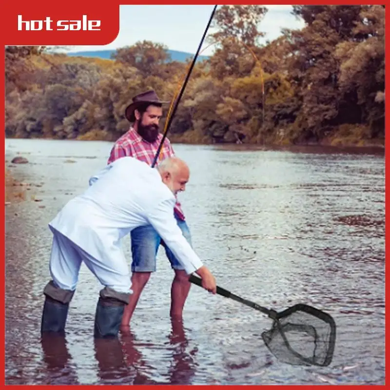 Floating Fishing Net Foldable Landing Net Easy Catch&Release With Telescopic Pole Rubber Coated Fish Net
Floating Fishing Net Foldable Landing Net Easy Catch&Release With Telescopic Pole Rubber Coated Fish Net