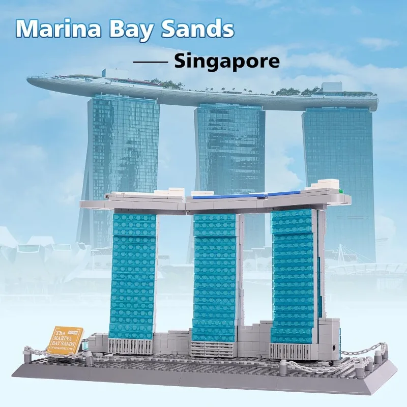 881PCS Marina Bay Sands Landmark Building Blocks Set | Adult Gift & Home Decor for Building Lovers Collection
881PCS Marina Bay Sands Landmark Building Blocks Set | Adult Gift & Home Decor for Building Lovers Collection