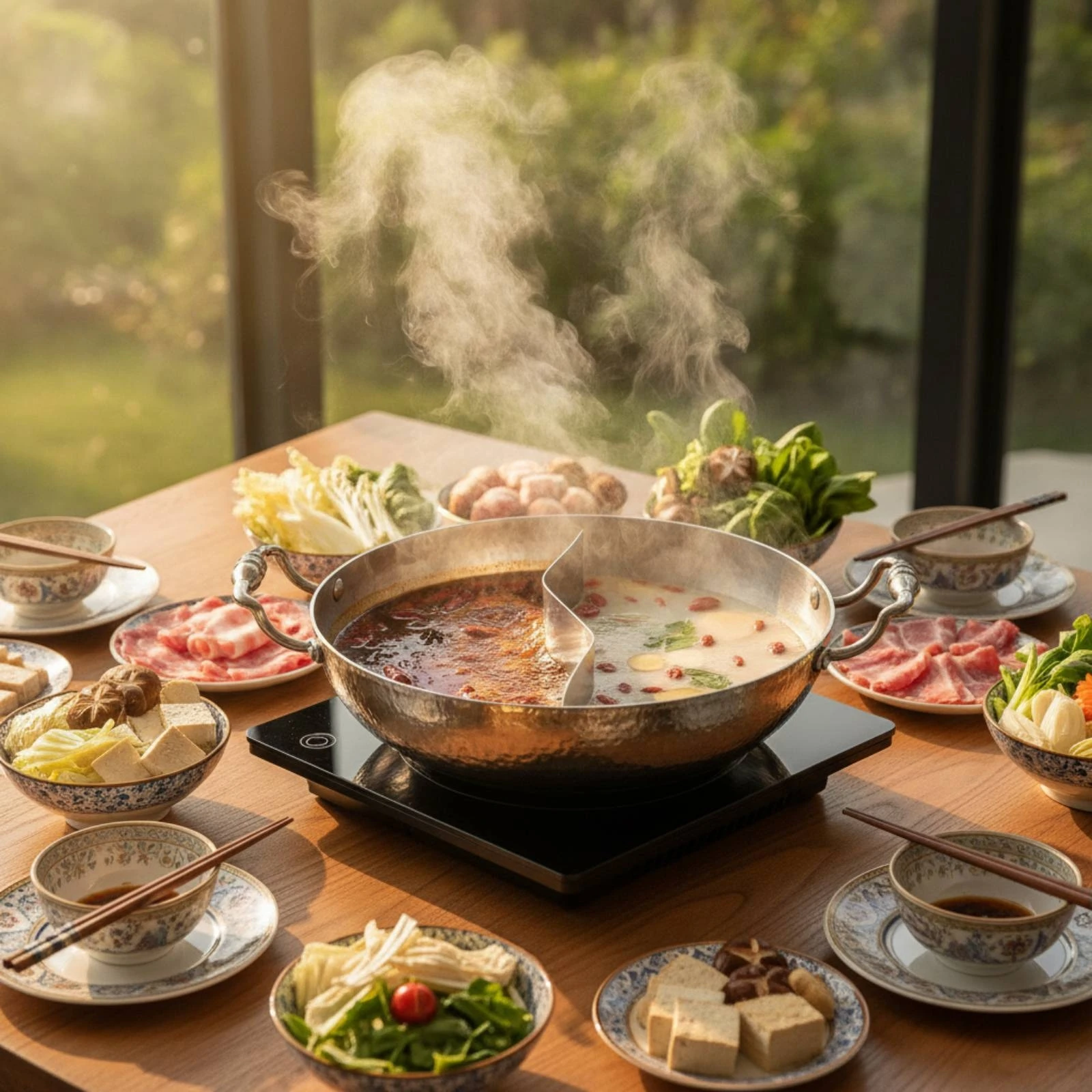 Hot Pot with Divider Leakproof Divided Hot Pot Divided Stockpot Easy to Clean Cookware Heat-Resistant for Families
Hot Pot with Divider Leakproof Divided Hot Pot Divided Stockpot Easy to Clean Cookware Heat-Resistant for Families