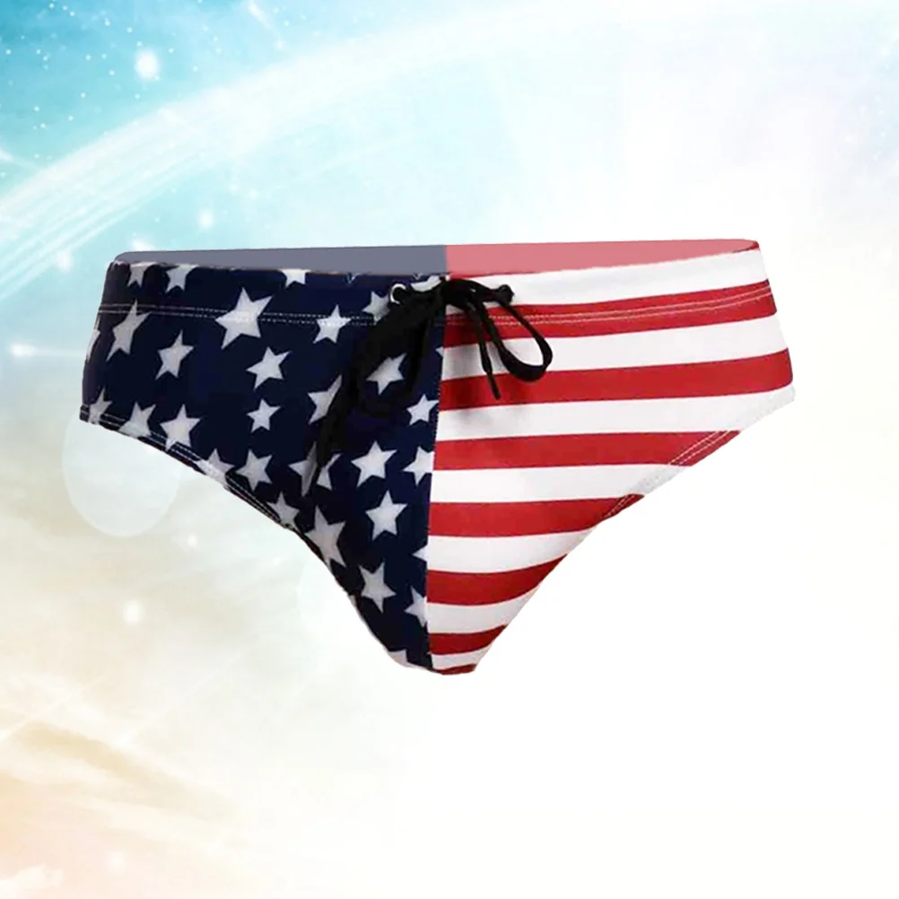 Men'S Beach Brief Swimwear Usa Flag Print Lightweight Quick-Dry Triangle Bathing Suit For Swimming Surfing Beach Activities
Men'S Beach Brief Swimwear Usa Flag Print Lightweight Quick-Dry Triangle Bathing Suit For Swimming Surfing Beach Activities