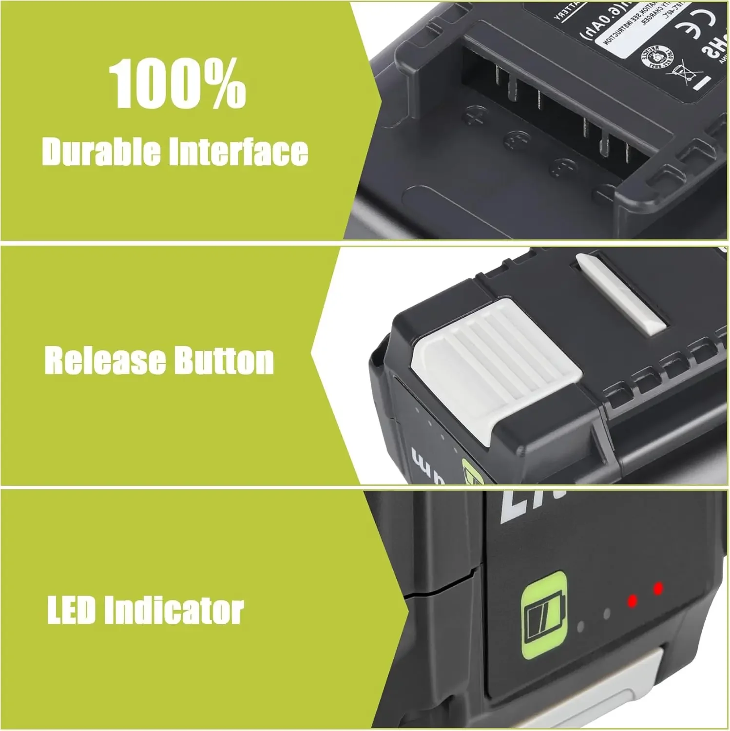 40V Battery 2 Pack OP4060 Lithium Battery Replacement for Ryobi Battery, Compatible
40V Battery 2 Pack OP4060 Lithium Battery Replacement for Ryobi Battery, Compatible