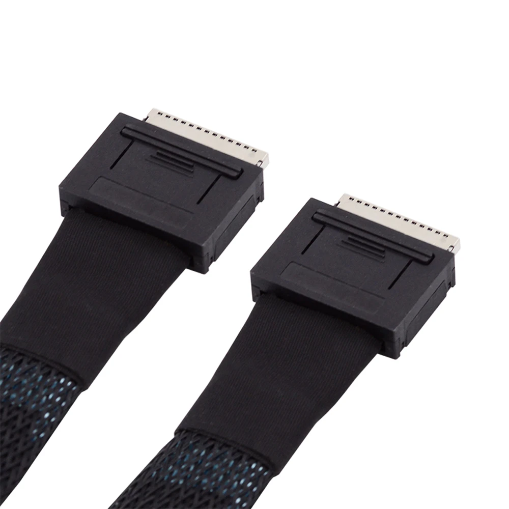 OCuLink PCIe PCI-Express SFF-8611 8x 8-Lane to OCuLink SFF-8611 8x SSD Data Active Cable 50cm
OCuLink PCIe PCI-Express SFF-8611 8x 8-Lane to OCuLink SFF-8611 8x SSD Data Active Cable 50cm