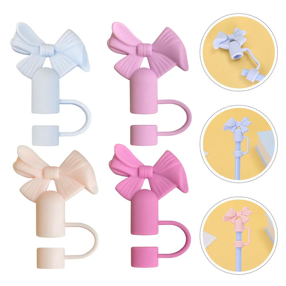 4 Pcs Straw Cap Dust Plug Toppers Straws Silicone Covers Water Bottle Bow Charming
4 Pcs Straw Cap Dust Plug Toppers Straws Silicone Covers Water Bottle Bow Charming
