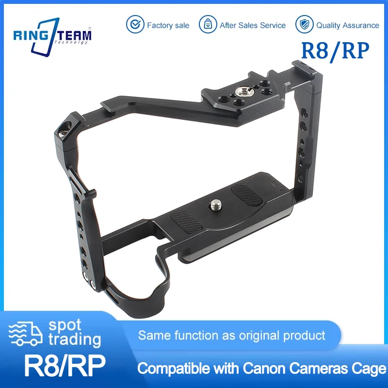 Aviation Aluminum Camera Cage for Canon R8 R8P DSLR - Direct Gimbal Connection No Quick-Release Plate Needed
Aviation Aluminum Camera Cage for Canon R8 R8P DSLR - Direct Gimbal Connection No Quick-Release Plate Needed
