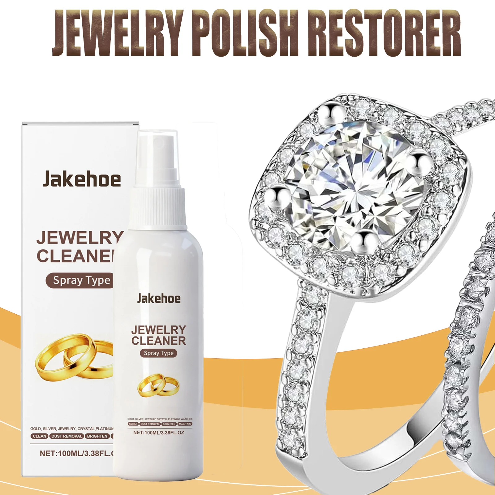Jewelry Cleaner Rings Watches Necklaces Stain Remover Polishing Agent Safe Non Abrasive Restores Shine Multi Purpose Clean
Jewelry Cleaner Rings Watches Necklaces Stain Remover Polishing Agent Safe Non Abrasive Restores Shine Multi Purpose Clean