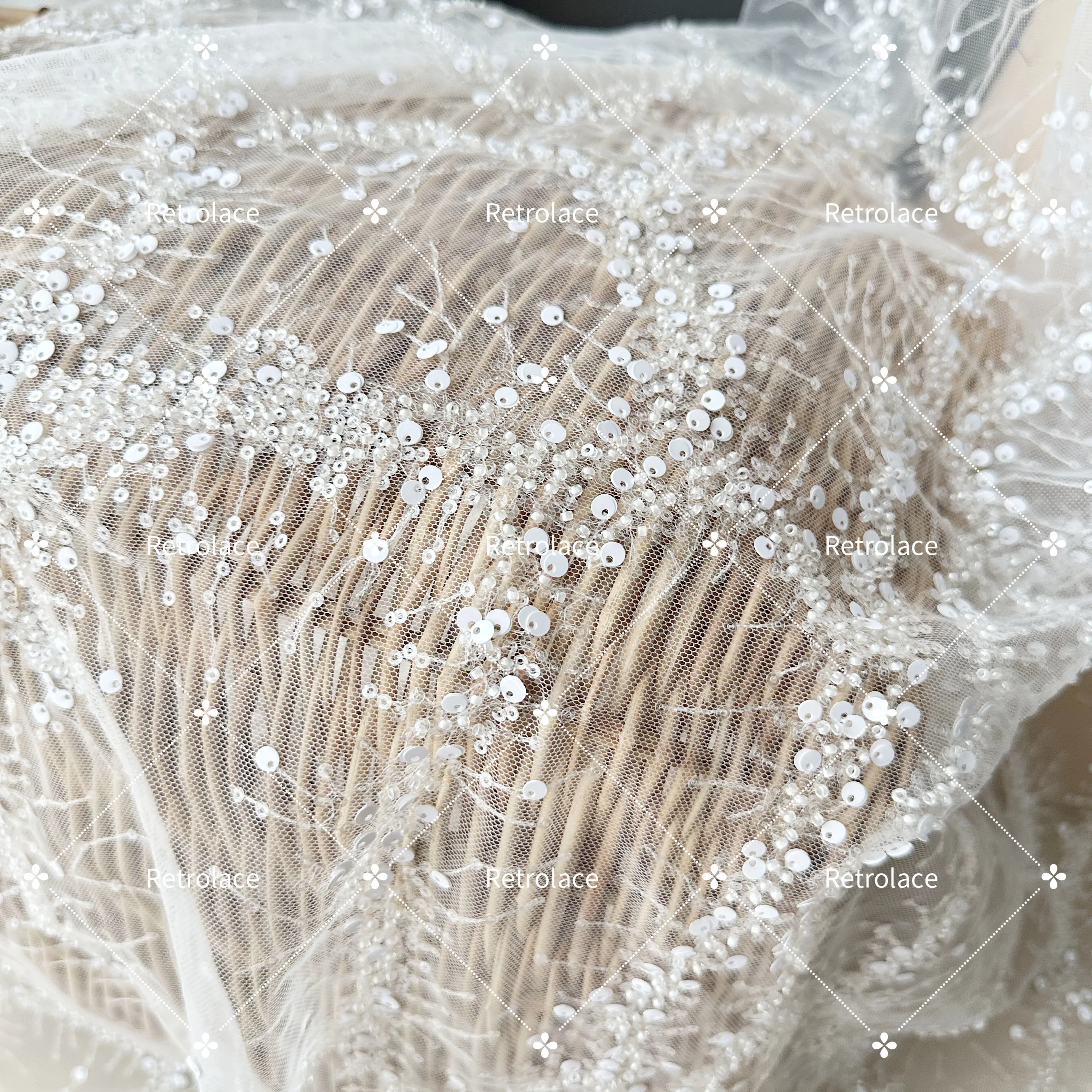 3D Beaded Wedding Lace Fabric by Yard, Off white Bridal Gown Dress Fabric
3D Beaded Wedding Lace Fabric by Yard, Off white Bridal Gown Dress Fabric