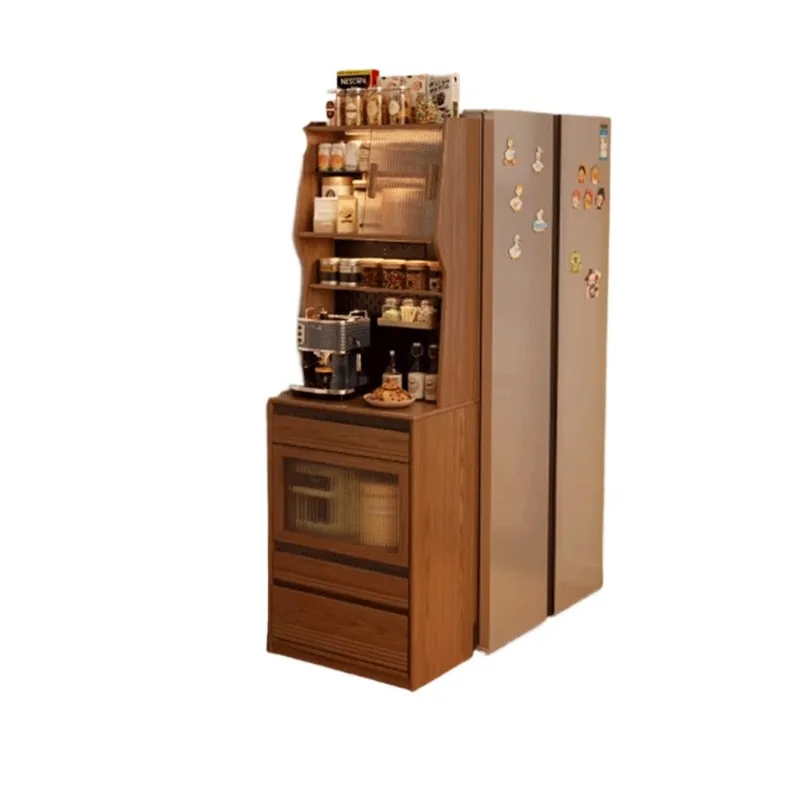 All solid wood dining side, small apartment high cabinet, kitchen storage against the wall, locker narrow side tea
All solid wood dining side, small apartment high cabinet, kitchen storage against the wall, locker narrow side tea