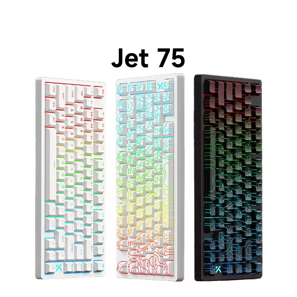 MCHOSE Jet 75, магнитный переключатель с эффектом Холла, игровая клавиатура, топографические колпачки для клавиш Kailh, магнитный переключатель Бога, индивидуальный переключатель с возможностью горячей замены
MCHOSE Jet 75, магнитный переключатель с эффектом Холла, игровая клавиатура, топографические колпачки для клавиш Kailh, магнитный переключатель Бога, индивидуальный переключатель с возможностью горячей замены