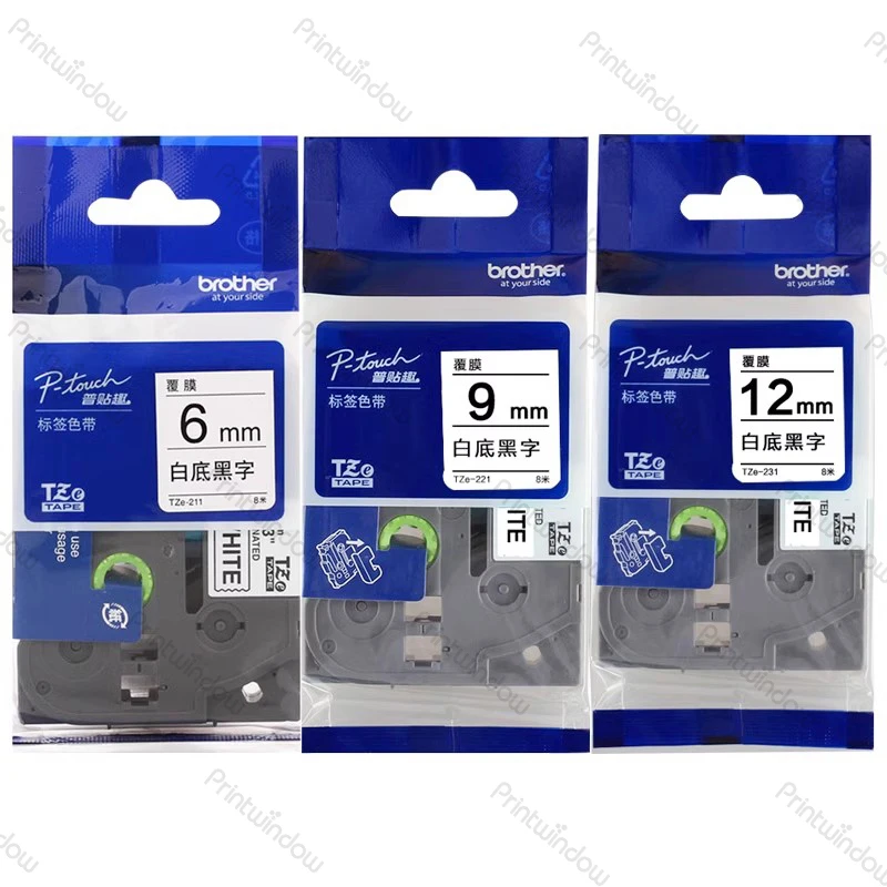 Black on White Label Tapes Compatible for Brother TZ e-231 Tze 221 Tz 251 241 PT-H100 E100 P750W Ribbon
Black on White Label Tapes Compatible for Brother TZ e-231 Tze 221 Tz 251 241 PT-H100 E100 P750W Ribbon