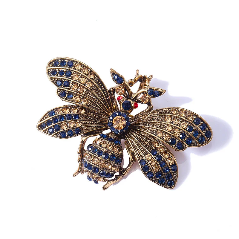 Vintage Colored Rhinestone Bee Alloy Brooches For Women Men Exaggerated Big Inset Animal Brooch Daily Party Banquet Jewelry Gift
Vintage Colored Rhinestone Bee Alloy Brooches For Women Men Exaggerated Big Inset Animal Brooch Daily Party Banquet Jewelry Gift
