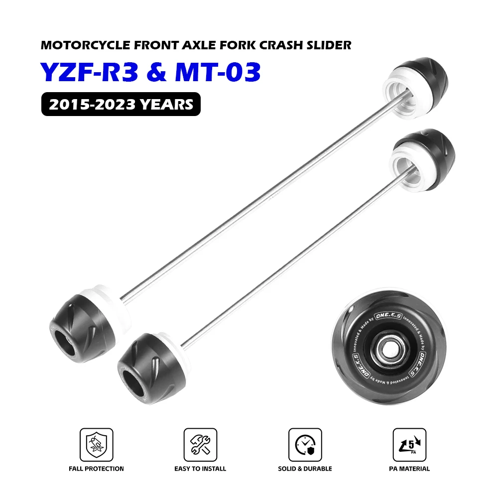 Высокое качество для YAMAHA YZF-R3 MT-03 15-23, передняя и задняя ось, вилка, слайдер, защита от столкновений, детали мотоцикла 
Высокое качество для YAMAHA YZF-R3 MT-03 15-23, передняя и задняя ось, вилка, слайдер, защита от столкновений, детали мотоцикла