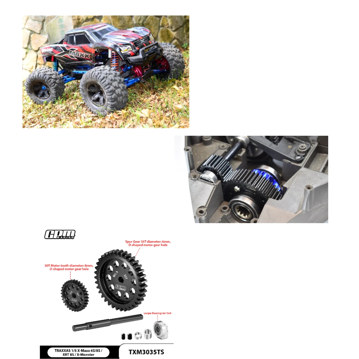 GPM 40Cr CARBON STEEL M1.5 SPUR GEAR 33T/35T + MOTOR GEAR 20T/25T/30T FOR 1/5 X-MAXX 8S X-MONSTER BIGFOOT 1/6 XRT 8S 78086-4
GPM 40Cr CARBON STEEL M1.5 SPUR GEAR 33T/35T + MOTOR GEAR 20T/25T/30T FOR 1/5 X-MAXX 8S X-MONSTER BIGFOOT 1/6 XRT 8S 78086-4