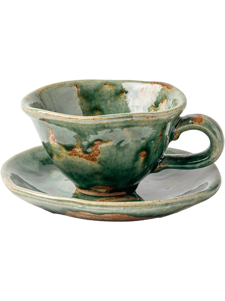 *Набор кофейных чашек ручной работы в стиле ретро, старая керамическая чашка с треснувшим льдом и блюдцем.
*Набор кофейных чашек ручной работы в стиле ретро, старая керамическая чашка с треснувшим льдом и блюдцем.