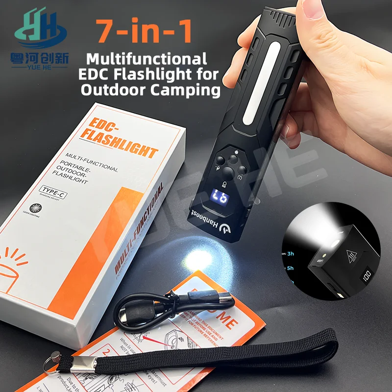 Hanboost Multifunctional LED Flashlight with Green Laser Rechargeable Work Light for Outdoor Camping Car Repair Emergency
Hanboost Multifunctional LED Flashlight with Green Laser Rechargeable Work Light for Outdoor Camping Car Repair Emergency