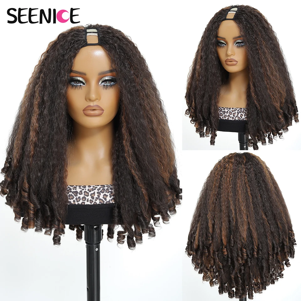 Синтетические парики Afro Kinky Straight с пружинистыми локонами, на клипсах, без клея, с улучшенной U-образной частью, коричневые, для женщин
Синтетические парики Afro Kinky Straight с пружинистыми локонами, на клипсах, без клея, с улучшенной U-образной частью, коричневые, для женщин