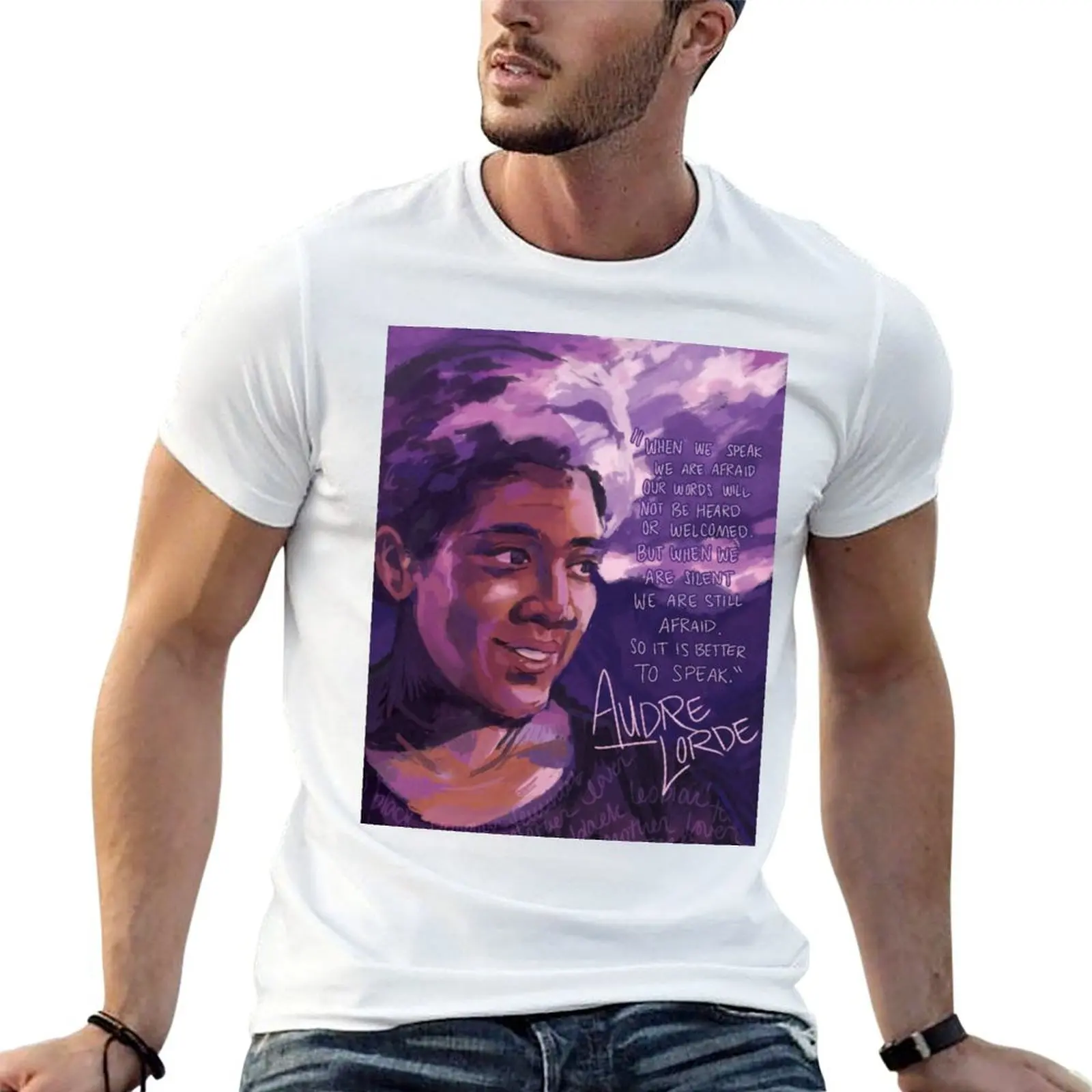 Audre Lorde and Purple Skies T-Shirt t shirts for man graphic tees mens graphic t shirts man tshirt T-shirt
Audre Lorde and Purple Skies T-Shirt t shirts for man graphic tees mens graphic t shirts man tshirt T-shirt