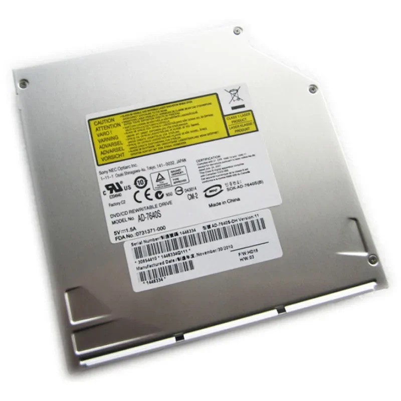 AD-7640S SATA Slot Load Dual Layer DVD+-R/RW RAM Burner Drive Notebook CD DVD Brenner Laufwerk
AD-7640S SATA Slot Load Dual Layer DVD+-R/RW RAM Burner Drive Notebook CD DVD Brenner Laufwerk