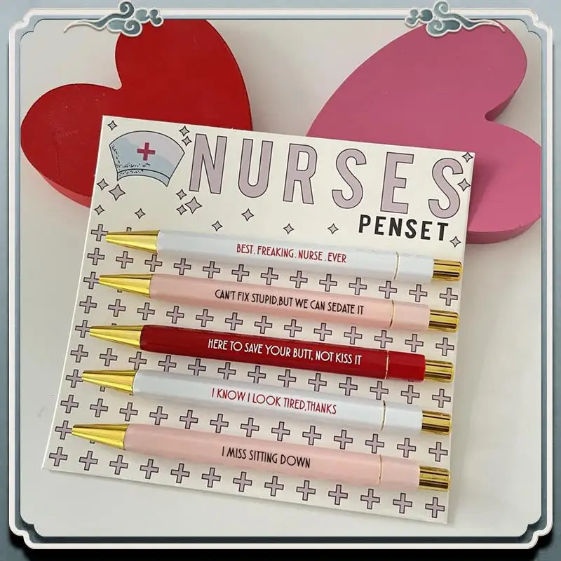 5 Piece Nurses Pen With Mood Word Multifunctional Portable Funny Nurses Ballpoint Pen Set Nurses Writing Pen Daily Use Plastic
5 Piece Nurses Pen With Mood Word Multifunctional Portable Funny Nurses Ballpoint Pen Set Nurses Writing Pen Daily Use Plastic