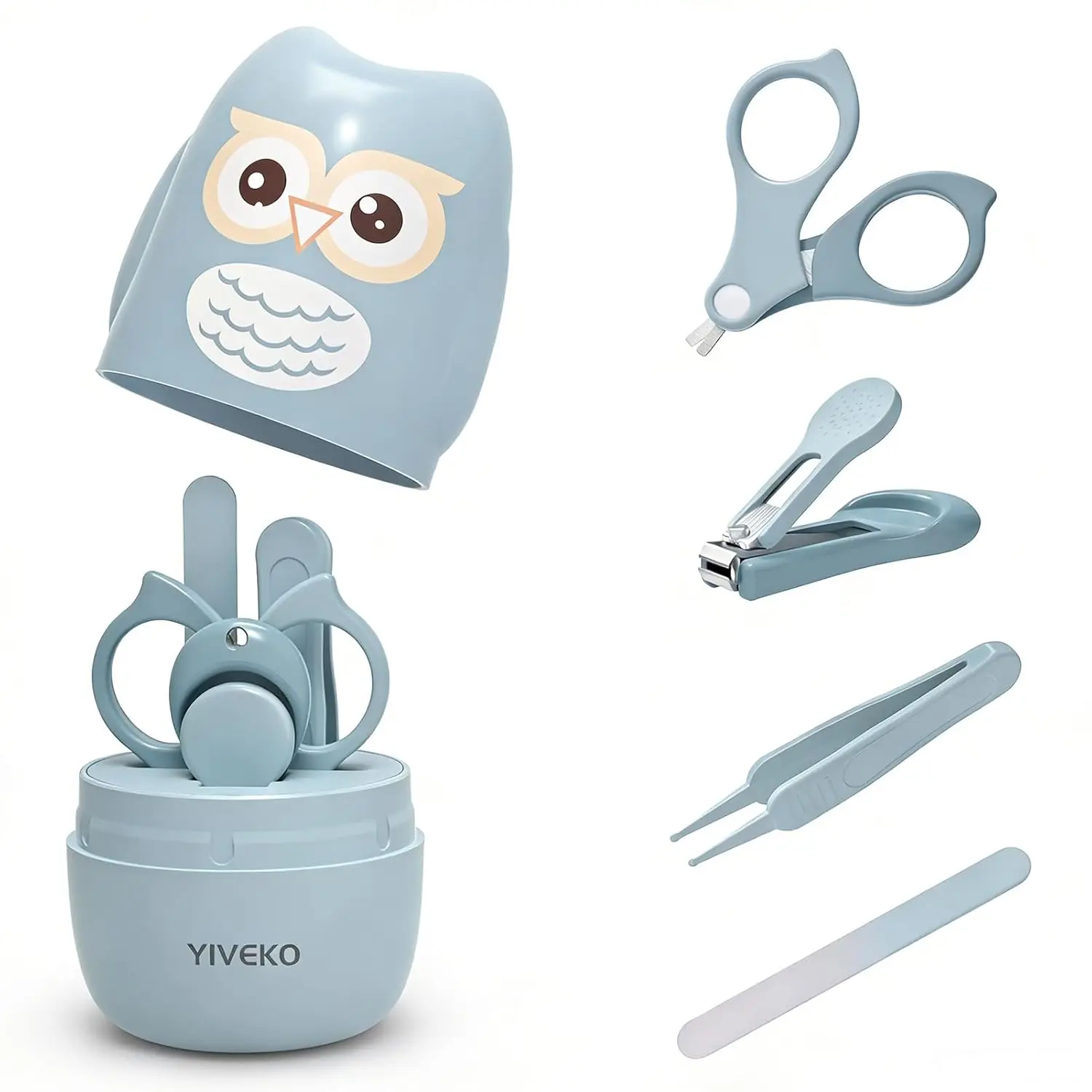 4-in-1 Baby Nail Care Set with Case, Clipper, Scissors, File, Tweezers for Newborn Toddler
4-in-1 Baby Nail Care Set with Case, Clipper, Scissors, File, Tweezers for Newborn Toddler