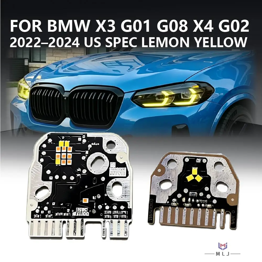 For BMW X3 G01 G08 X4 G02 2022 2023 2024 US-Spec Headlight Lemon Yellow Light Source Chip DRL Angel Eye Board Car Accessories
For BMW X3 G01 G08 X4 G02 2022 2023 2024 US-Spec Headlight Lemon Yellow Light Source Chip DRL Angel Eye Board Car Accessories