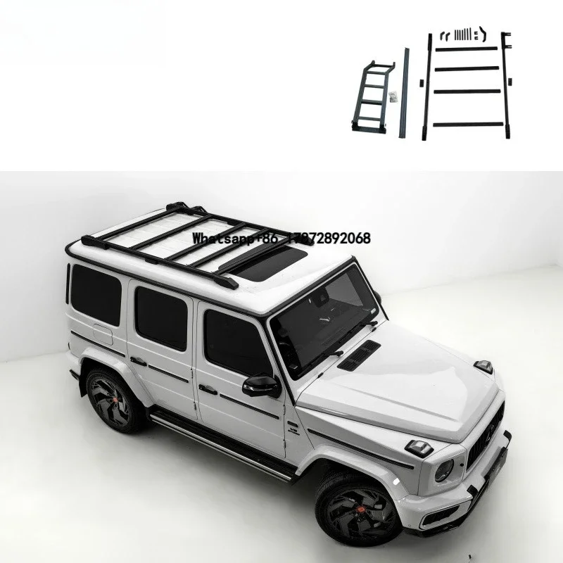 W465 Roof Rack with Ladder Fit for G Class W464 and W465 From 2019 - 2026 Year Adjusted Luggage Rack for G Class
W465 Roof Rack with Ladder Fit for G Class W464 and W465 From 2019 - 2026 Year Adjusted Luggage Rack for G Class
