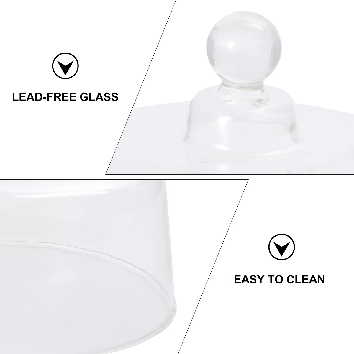1Pcs Glass Cover Transparent Cake Dome for Dessert Fruit Display Food Protection Lead-Free Safe Kitchen Storage Cover
1Pcs Glass Cover Transparent Cake Dome for Dessert Fruit Display Food Protection Lead-Free Safe Kitchen Storage Cover