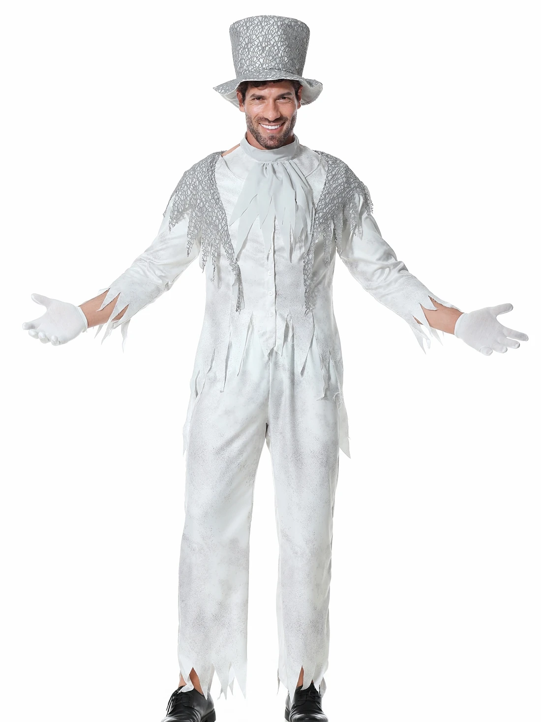 2023 New White Ghost Groom Costume for Men Halloween Role-playing Cosplay Party Wear Polyester Fiber 100%
2023 New White Ghost Groom Costume for Men Halloween Role-playing Cosplay Party Wear Polyester Fiber 100%