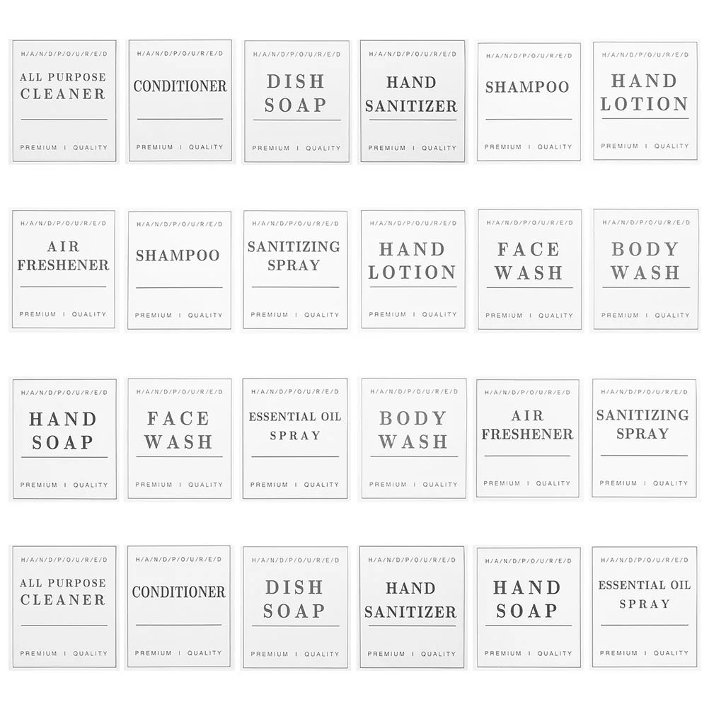 2 Sets Bathroom Bottle Labels Hand Soap Shampoos Sticker Essential Oil Stickers Travel
2 Sets Bathroom Bottle Labels Hand Soap Shampoos Sticker Essential Oil Stickers Travel