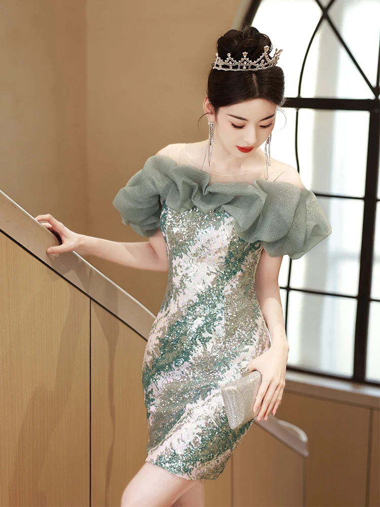 ort Sexy Glittering Dr Women's Par High End Luxury Birthday Celebration Dr Ele Sensual mid Waist U Ne Polyest...
ort Sexy Glittering Dr Women's Par High End Luxury Birthday Celebration Dr Ele Sensual mid Waist U Ne Polyest...