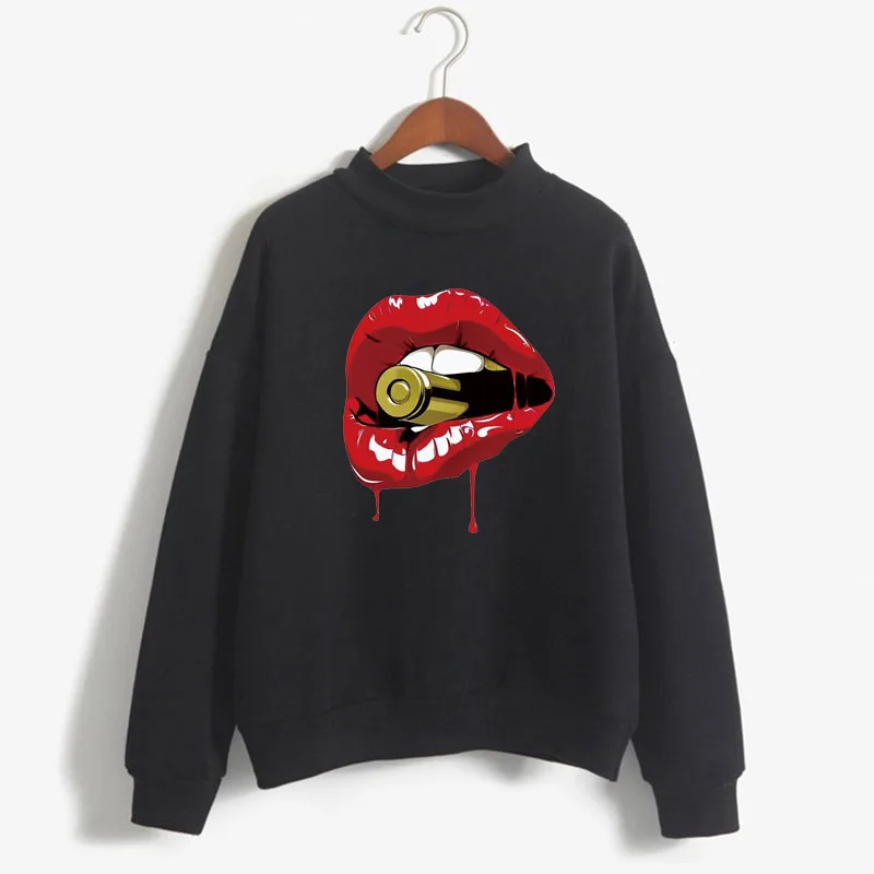 Sexy Red Lips Print Women Sweatshirt Sweet Korean O-neck Knitted Pullover Thick Autumn Winter Candy Color Loose Lady Clothing
Sexy Red Lips Print Women Sweatshirt Sweet Korean O-neck Knitted Pullover Thick Autumn Winter Candy Color Loose Lady Clothing