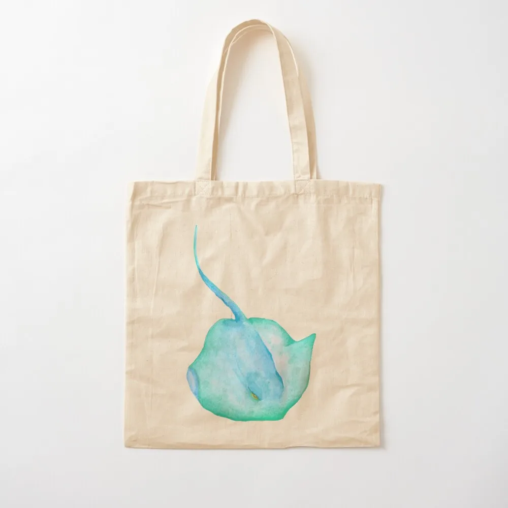 Aqua Watercolour Stingray Hand-painted Tote Bag cloth bag woman shopper bag women canvas hand ladies Canvas Tote
Aqua Watercolour Stingray Hand-painted Tote Bag cloth bag woman shopper bag women canvas hand ladies Canvas Tote