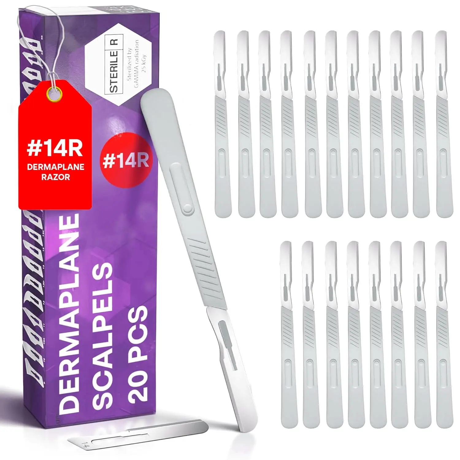 Dermaplaning Razors for Women - 20 Pack Face Razor with Ergonomic Handle for Smooth Skin
Dermaplaning Razors for Women - 20 Pack Face Razor with Ergonomic Handle for Smooth Skin