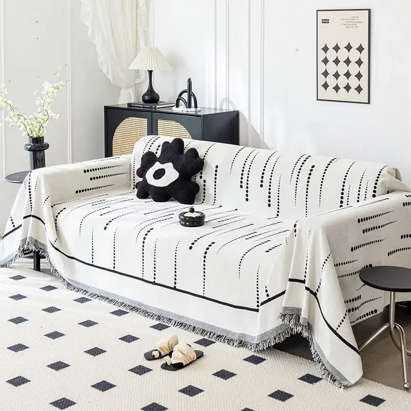 Solid Color Striped Sofa Towel Thicken Chenille Four Seasons Universal Tassel Sofa Towel Anti Slip Inclusive Cover Cloth Towel
Solid Color Striped Sofa Towel Thicken Chenille Four Seasons Universal Tassel Sofa Towel Anti Slip Inclusive Cover Cloth Towel