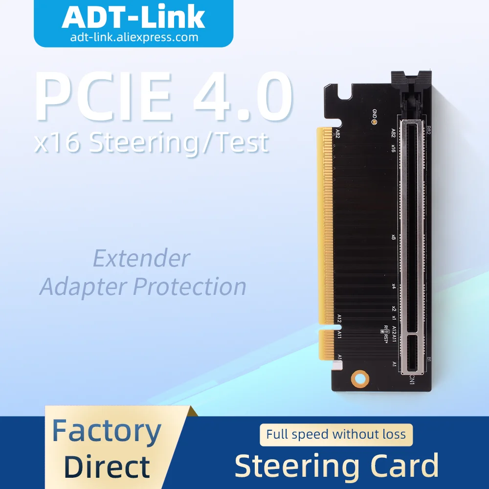 ADT-Link PCIE 4.0x16 Тестовый адаптер-удлинитель рулевой карты Защита карты Материнская плата Слот для карты Защита Совместимость Gen3/Gen4
ADT-Link PCIE 4.0x16 Тестовый адаптер-удлинитель рулевой карты Защита карты Материнская плата Слот для карты Защита Совместимость Gen3/Gen4