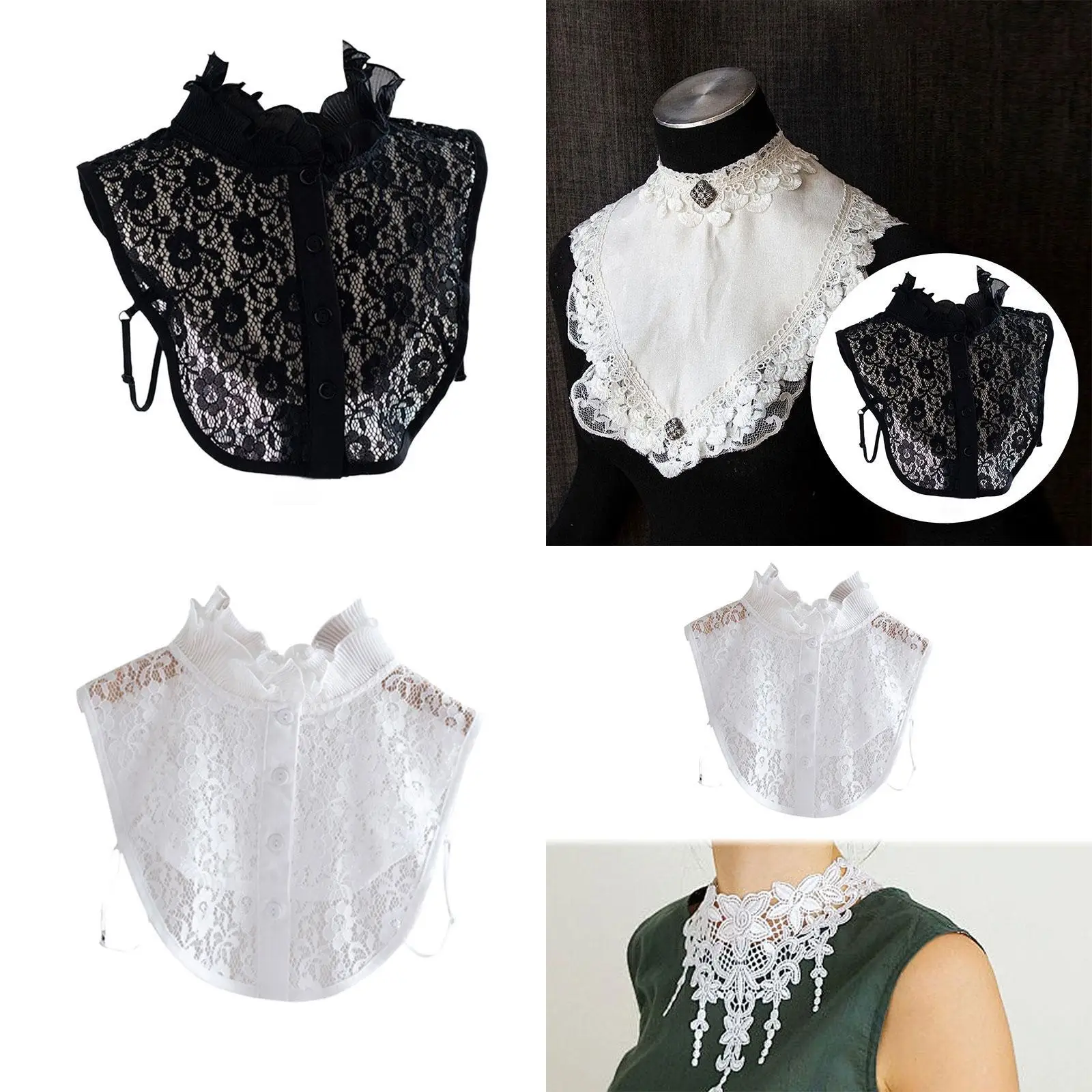 Удобный съемный искусственный воротник для женщин, кружевная полурубашка, элегантный легкий аксессуар для повседневной одежды
Удобный съемный искусственный воротник для женщин, кружевная полурубашка, элегантный легкий аксессуар для повседневной одежды