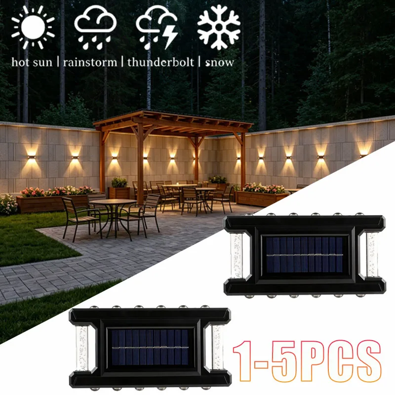 1-5PCS Waterproof Solar Wall Light Outdoor LED Warm White Wash Lighting for Fence Balcony Patio Yard Ambiance Landscape Decor
1-5PCS Waterproof Solar Wall Light Outdoor LED Warm White Wash Lighting for Fence Balcony Patio Yard Ambiance Landscape Decor