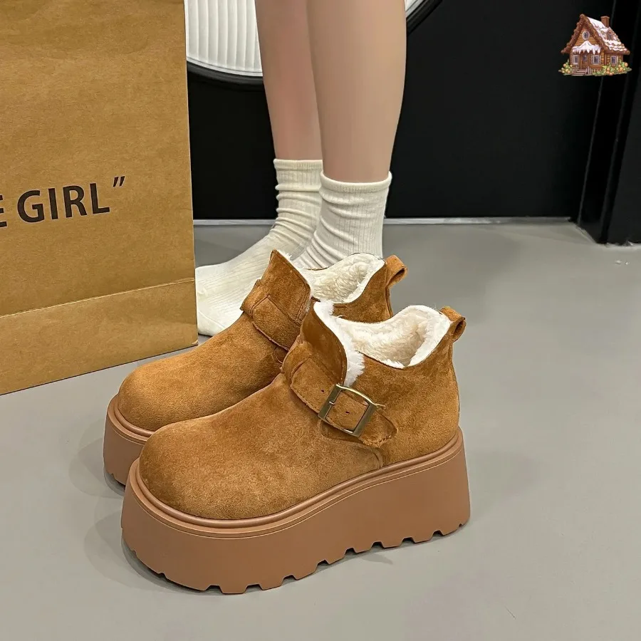 2026 Winter New Women's Thick-Soled Elevator Snow Boots | Fleece-Lined Warm Loafers-Style Short Boots
2026 Winter New Women's Thick-Soled Elevator Snow Boots | Fleece-Lined Warm Loafers-Style Short Boots