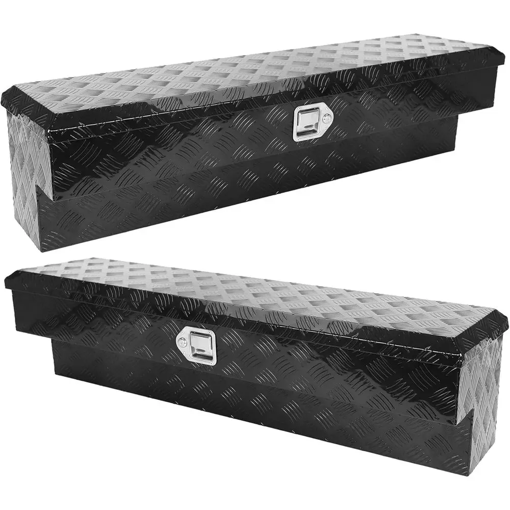 Pair of 48 Inch Side-Mounted Truck Bed Tool Boxes, 48x13x12.8 Storage Solutions for Pickup Trucks, Black
Pair of 48 Inch Side-Mounted Truck Bed Tool Boxes, 48x13x12.8 Storage Solutions for Pickup Trucks, Black