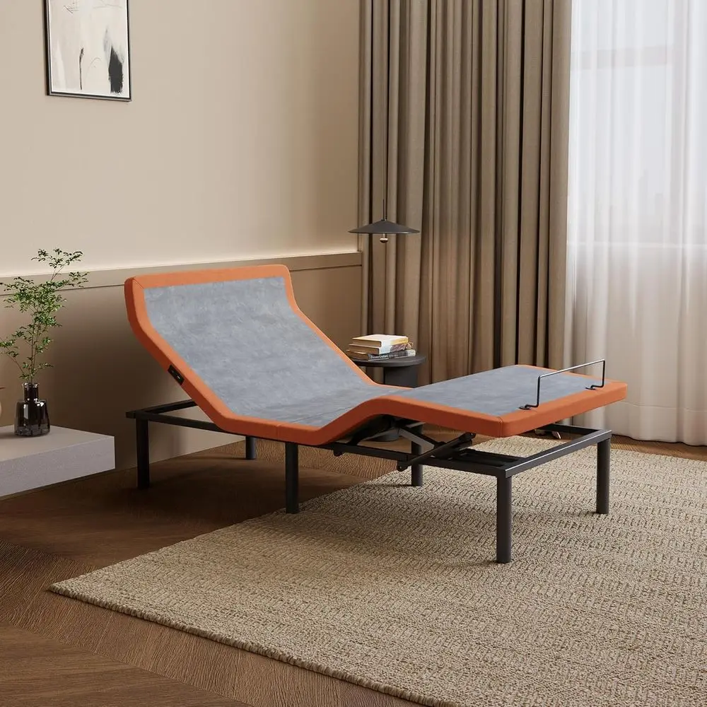 Adjustable Twin XL Bed Base with Massage, Pillow, Ergonomic Features, USB Ports, Under Bed Light, Remote & Smart App Control
Adjustable Twin XL Bed Base with Massage, Pillow, Ergonomic Features, USB Ports, Under Bed Light, Remote & Smart App Control