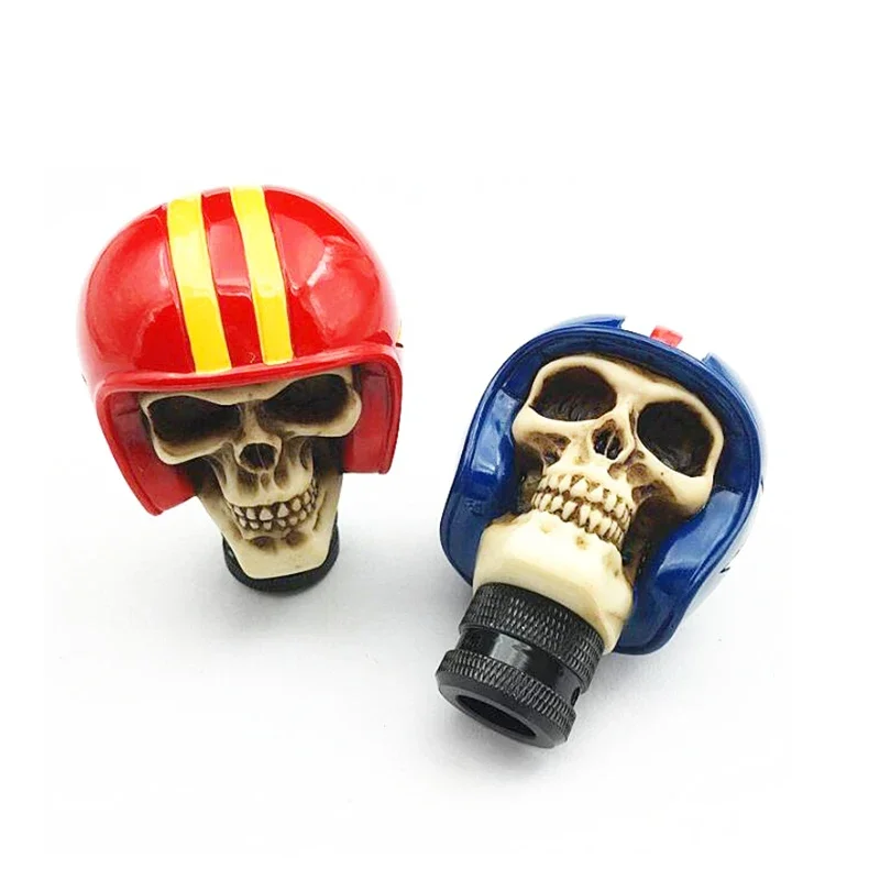 Car center control panel shift knob handle shift handbrake cover red and blue skull helmet decoration sticker accessories 1 set
Car center control panel shift knob handle shift handbrake cover red and blue skull helmet decoration sticker accessories 1 set