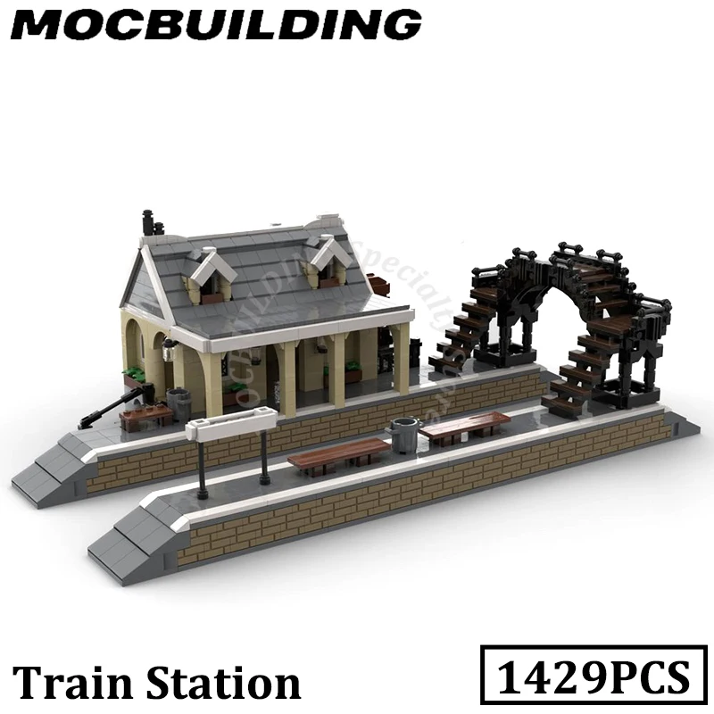 Train Station Railway Accessories City Buildings Model MOC Building Blocks Display Construction Toys Birthday Gifts Present
Train Station Railway Accessories City Buildings Model MOC Building Blocks Display Construction Toys Birthday Gifts Present