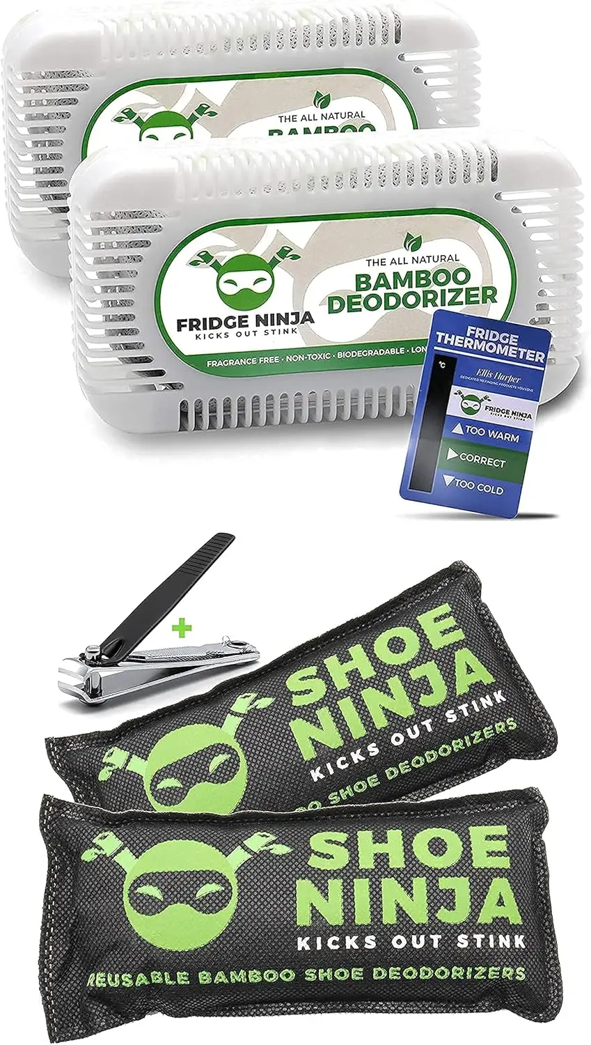 Refrigerator Deodorizer and Odor Eliminator (2 Pack) & Shoe Deodorizer and Odor Eliminator (2 Pack)
Refrigerator Deodorizer and Odor Eliminator (2 Pack) & Shoe Deodorizer and Odor Eliminator (2 Pack)