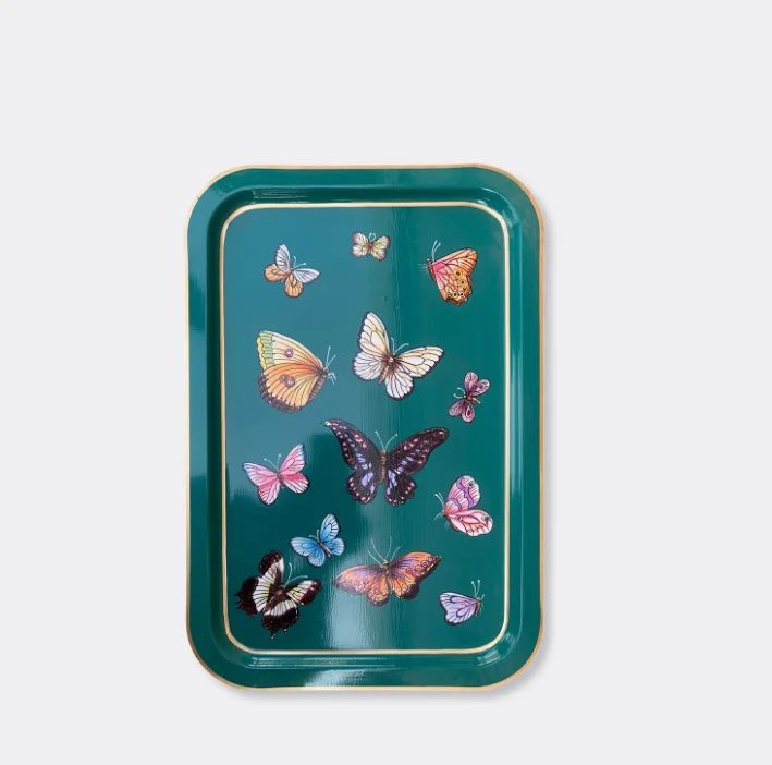 'Butterflies' tray, multicolor Les-Ottomans
'Butterflies' tray, multicolor Les-Ottomans
