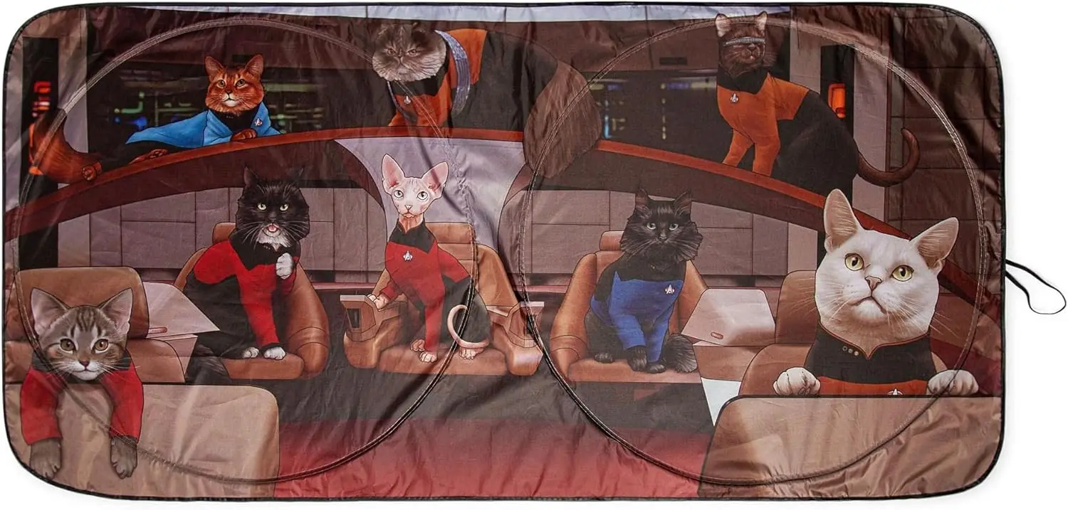 Солнцезащитный козырек Star Trek TNG Cats для лобового стекла | Складной козырек от ультрафиолета | 64 x 32 дюйма
Солнцезащитный козырек Star Trek TNG Cats для лобового стекла | Складной козырек от ультрафиолета | 64 x 32 дюйма