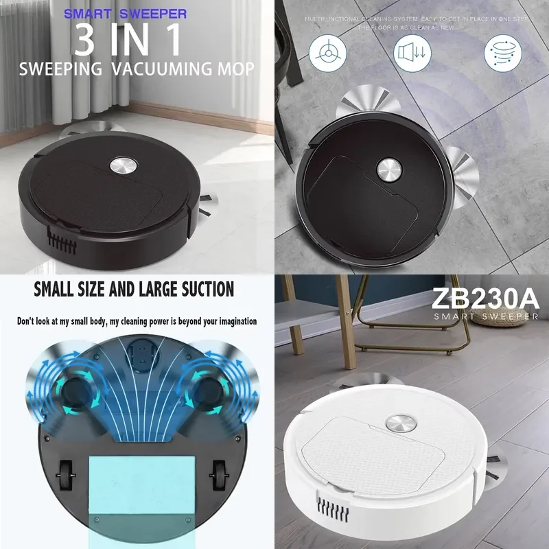 NEW 3 In 1 Smart Sweeping Home Mini Sweeper Sweeping and Vacuuming Wireless Vacuum Cleaner Sweeping Robots For Home Use
NEW 3 In 1 Smart Sweeping Home Mini Sweeper Sweeping and Vacuuming Wireless Vacuum Cleaner Sweeping Robots For Home Use